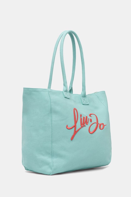 Liu Jo torba plażowa damska bawełniana VA6191.T546A turkusowy SS26