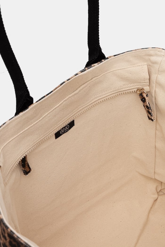 Liu Jo torebka shopper damska bawełniana VA6191.T549A brązowy