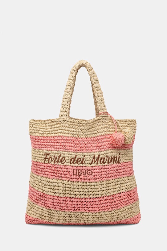 Liu Jo τσάντα παραλίας γυναικεία μπεζ VA6197.A0006