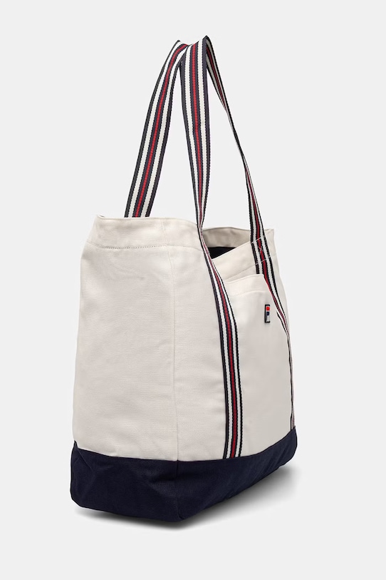 Fila τσάντα tote γυναικεία βαμβακερή CARLIANO FBU0178 μπεζ SS26