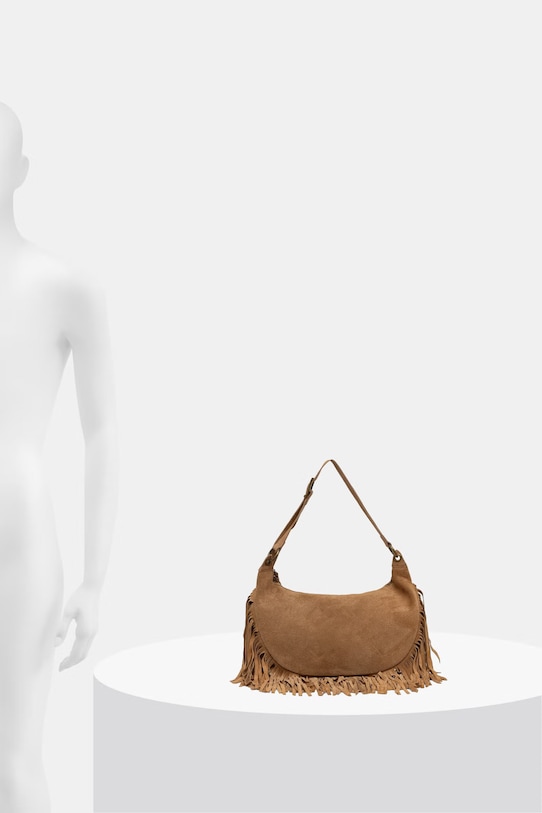 ViCOLO geantă croissant pentru femei din piele întoarsă XAB0062