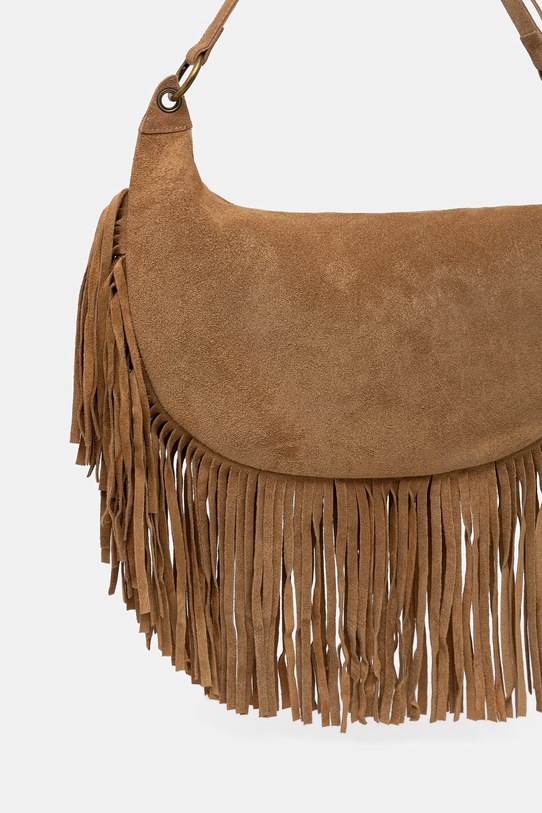 Dodatki ViCOLO crescent torbica ženska semišasta XAB0062 zelena