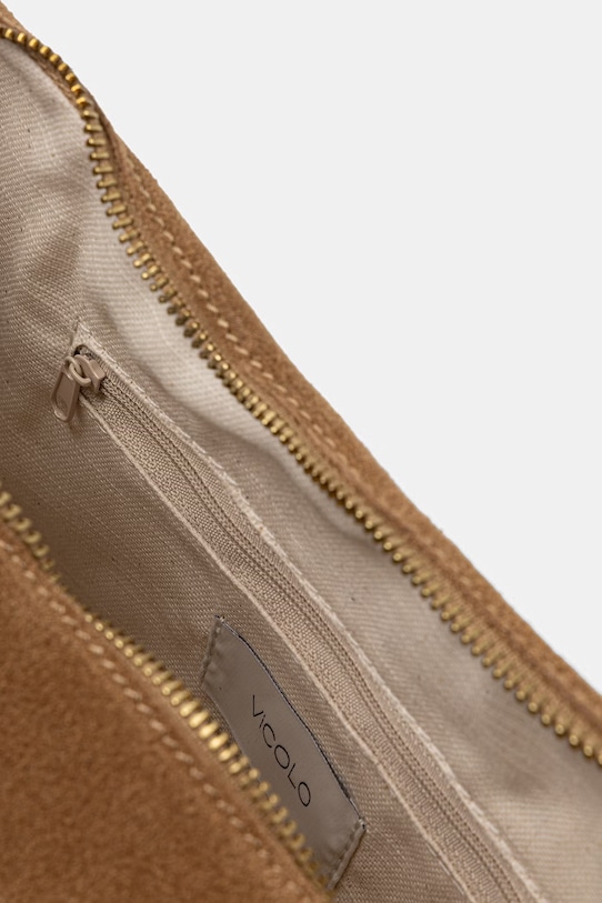 ViCOLO geantă croissant pentru femei din piele întoarsă XAB0062