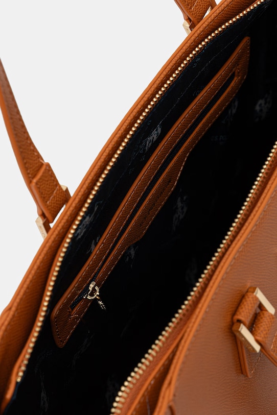 U.S. Polo Assn. crossbody kabelka dámska z imitácie kože JONES CHIC BEUXT8674WVP.521 oranžová