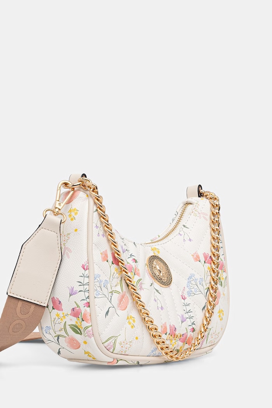 Aldo crossbody torbica ženska iz umetnega usnja DIAMONDYY DIAMONDYY.112 bež SS26