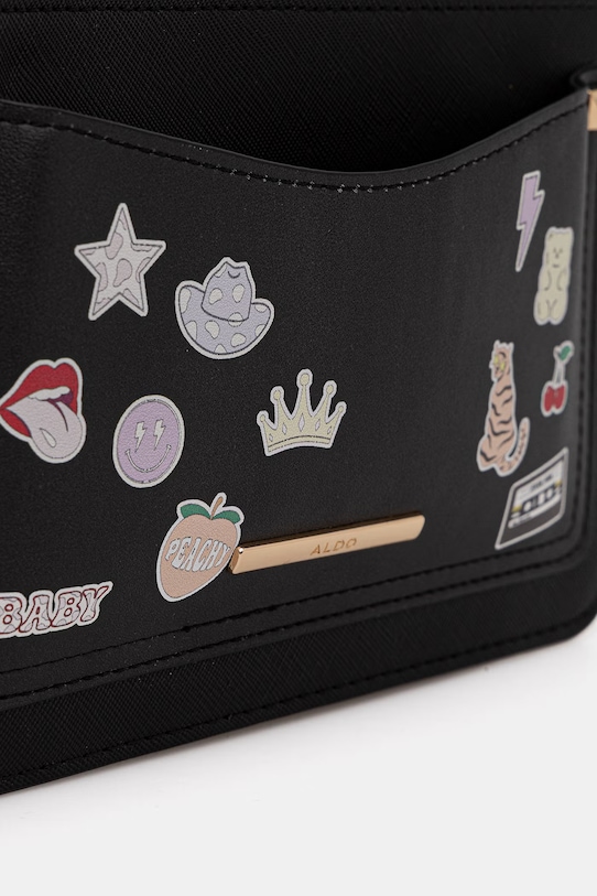 Aldo crossbody kabelka dámska z imitácie kože GOIVIA čierna GOIVIA.006