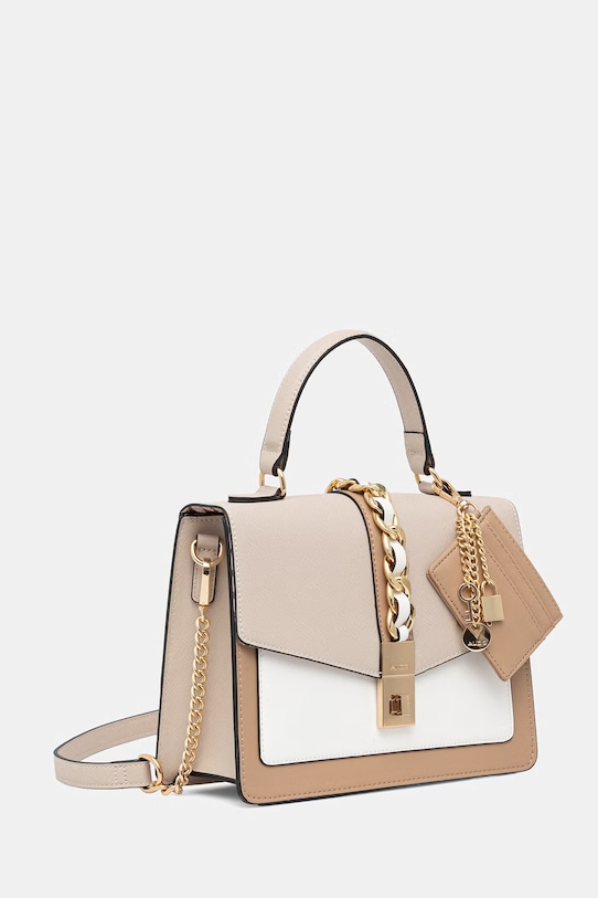 Aldo torebka crossbody damska z imitacji skóry CAIILLLAAA CAIILLLAAA.271 beżowy SS26