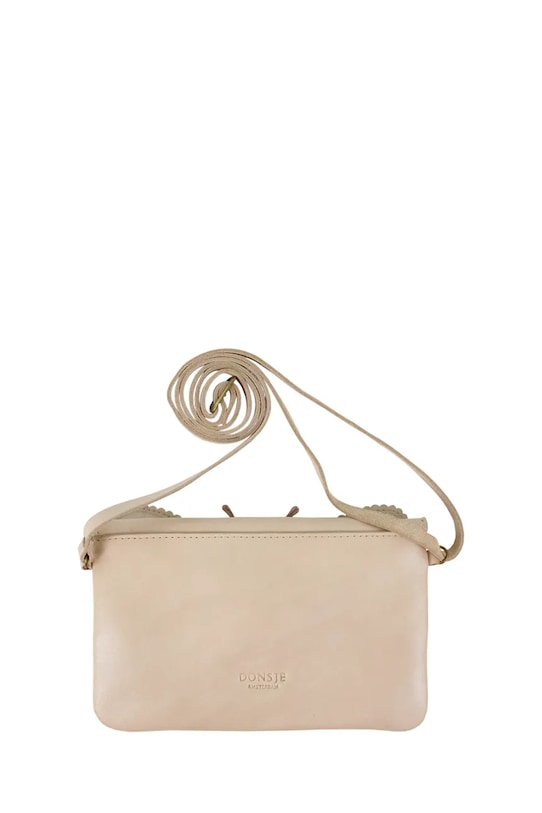 Dziewczynka Donsje torebka skórzana dziecięca Brindi Purse Shimmer Libelle 5523101 beżowy