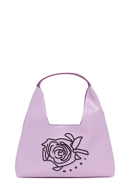 Marni torebka dziecięca MW114F DIAMOND BAG BAGS aplikacja fioletowy M01837.M00TK