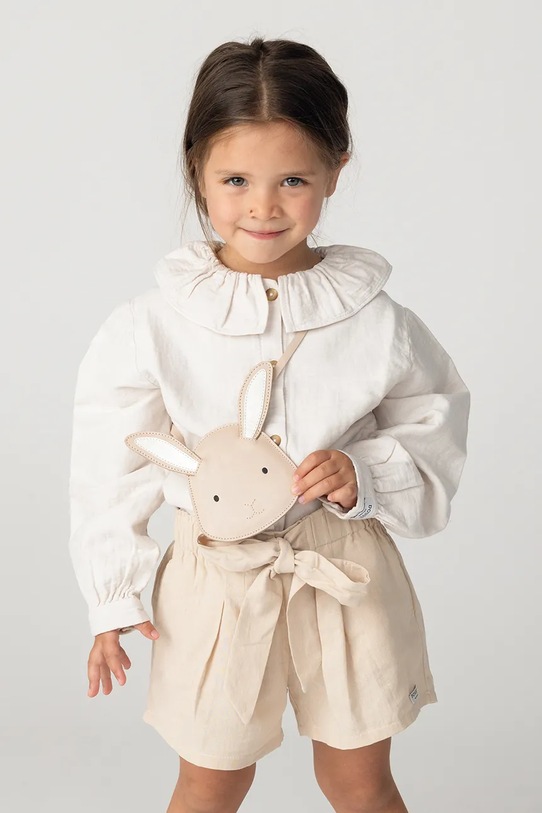 Donsje torebka skórzana dziecięca Blinc Purse Pink Bunny skóra licowa beżowy 5520504