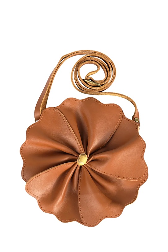 Dziewczynka Donsje torebka skórzana dziecięca Toto Purse Hibiscus 5003050 brązowy