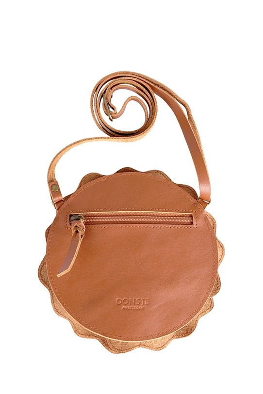 Donsje torebka skórzana dziecięca Toto Purse Hibiscus brązowy 5003050