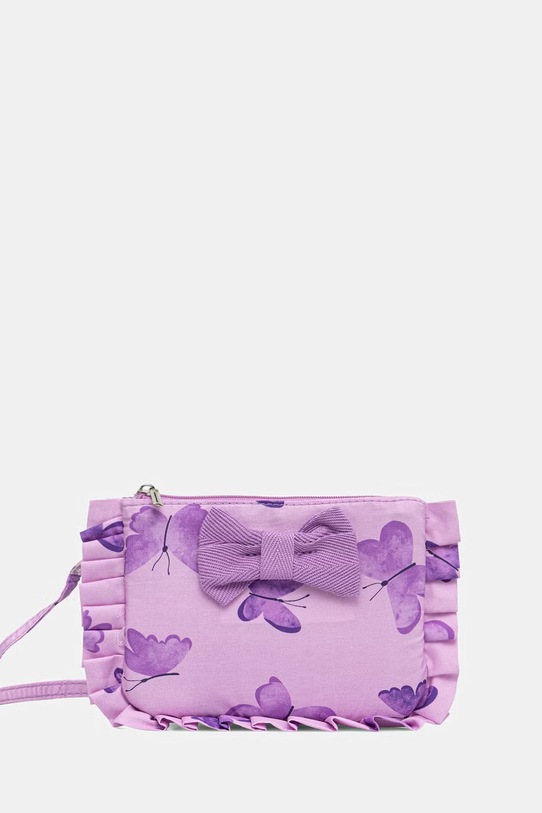 United Colors of Benetton torebka crossbody dziecięca bawełniana fioletowy 6W20RY003.P.Stagionale