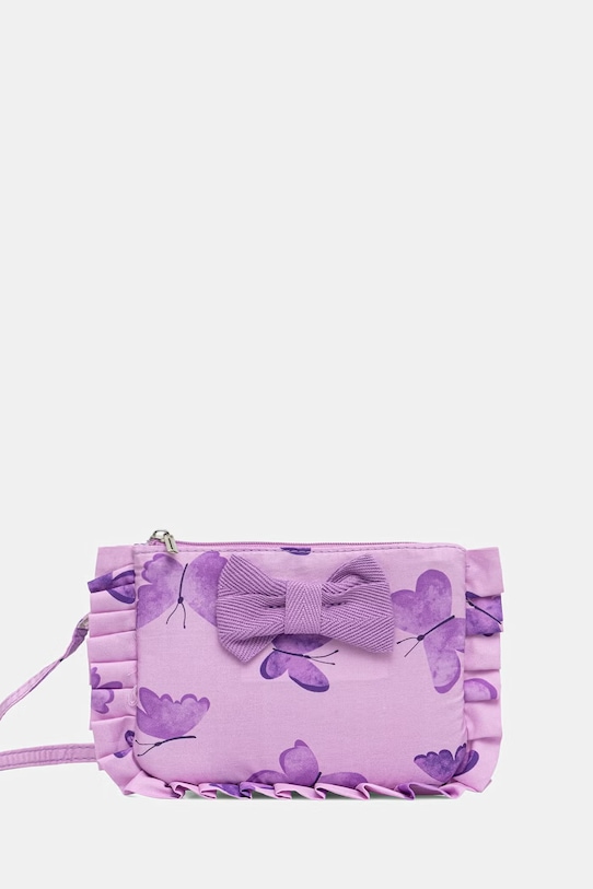 United Colors of Benetton torebka crossbody dziecięca bawełniana fioletowy 6W20RY003.P.Stagionale