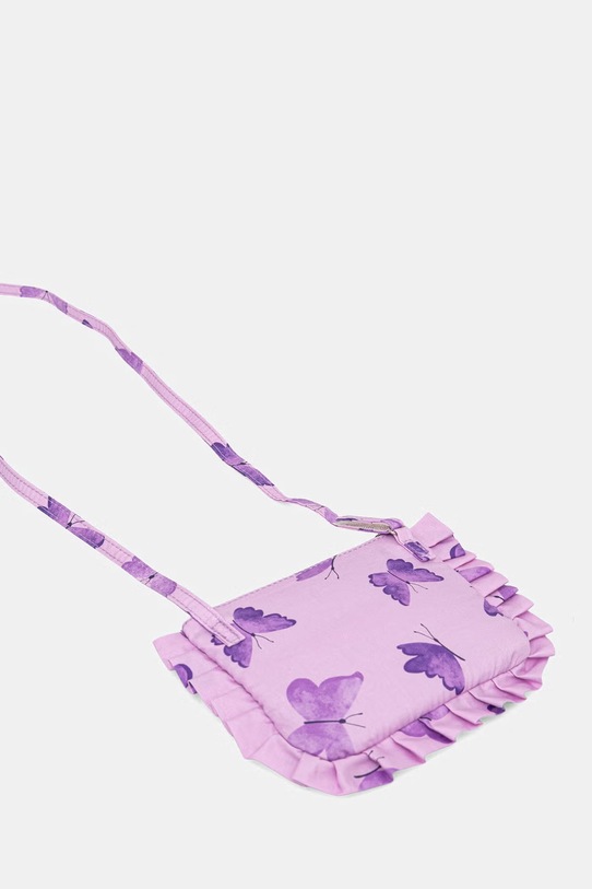 Dziewczynka United Colors of Benetton torebka crossbody dziecięca bawełniana 6W20RY003.P.Stagionale fioletowy