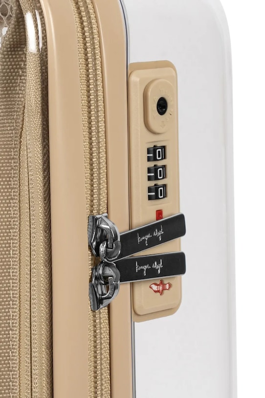 Konges Sløjd βαλίτσα TRANSPARENT TRAVEL SUITCASE λευκό KS105556.PPY2