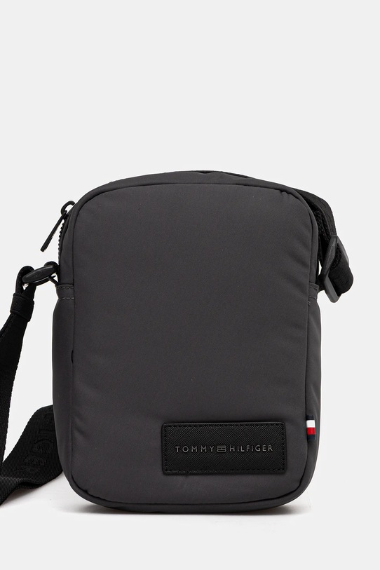 Malá taška Tommy Hilfiger jednofarebný sivá AM0AM14009