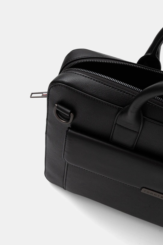 Tommy Hilfiger torba na laptopa skórzana AM0AM13993 czarny