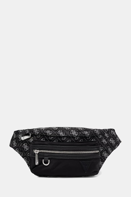 Τσάντα φάκελος Guess BERLIN υφασμάτινο μαύρο HMBENP.P6156