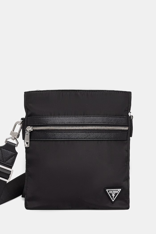 Σακίδιο Guess BERLIN υφασμάτινο μαύρο HMBENY.P6123