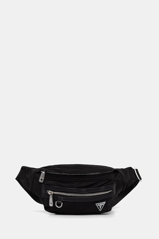 Τσάντα φάκελος Guess BERLIN υφασμάτινο μαύρο HMBENY.P6156