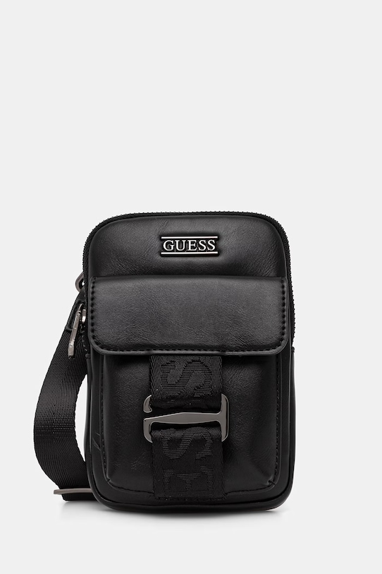 Guess saszetka BOSTON nie mieści A4 czarny HMBOCA.P6142