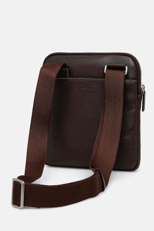 Akcesoria Guess saszetka skórzana FIRENZE HMFITC.P5123 brązowy