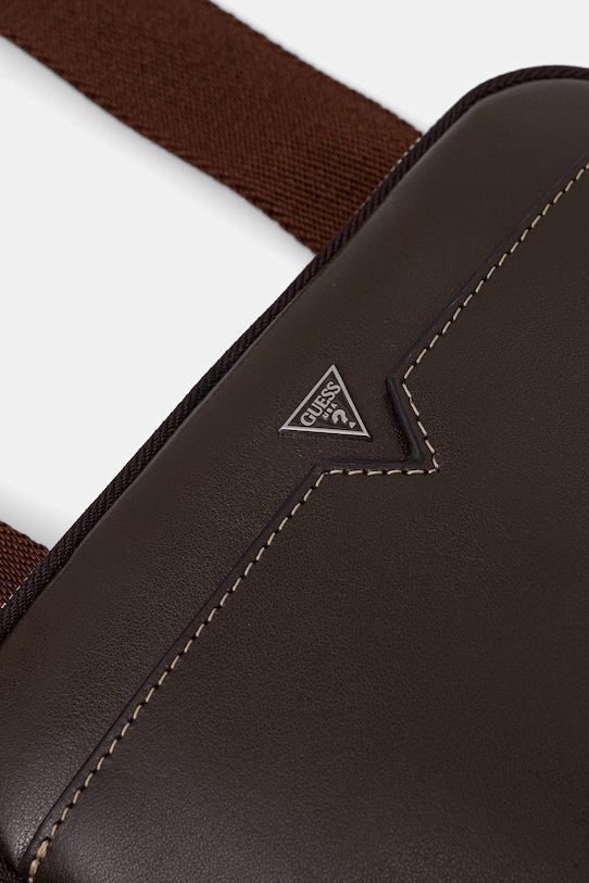 Guess saszetka skórzana FIRENZE brązowy HMFITC.P5123