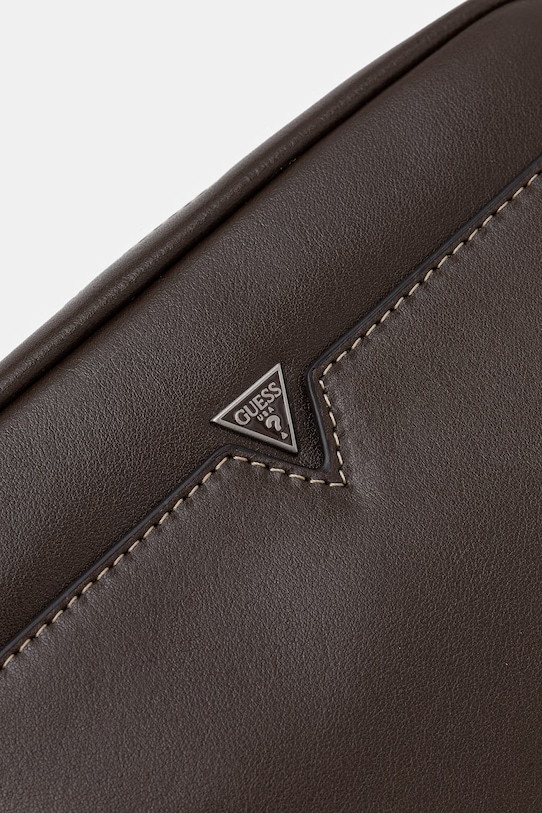 Δερμάτινο φακελάκι Guess FIRENZE καφέ HMFITC.P5159