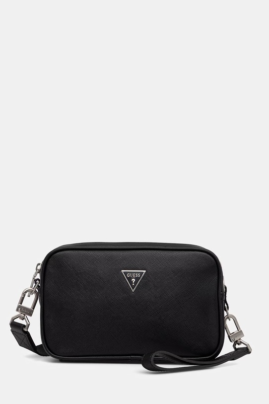 Guess saszetka MILANO nie mieści A4 czarny HMMISA.P6150