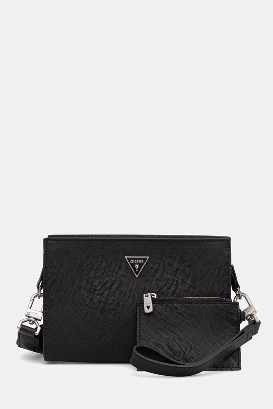 Guess saszetka MILANO nie mieści A4 czarny HMMISA.P6157