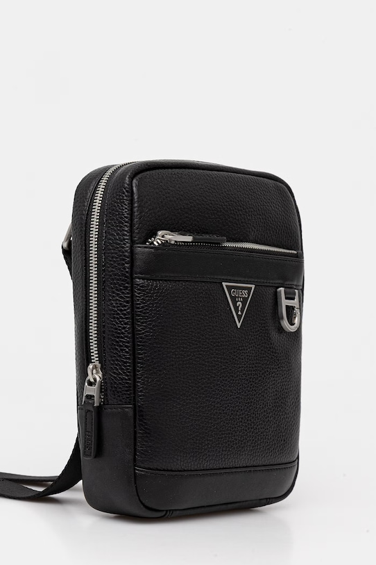 Guess saszetka skórzana MONACO HMMOGR.P6159 czarny SS26