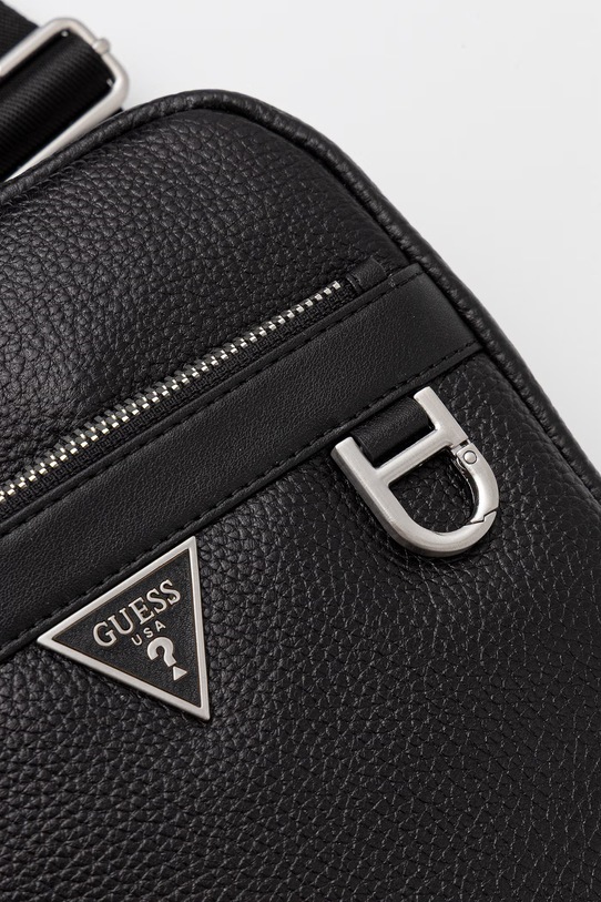 Guess saszetka skórzana MONACO czarny HMMOGR.P6159