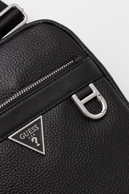 Guess saszetka skórzana MONACO czarny HMMOGR.P6159