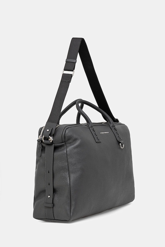 Tommy Hilfiger torba skórzana AM0AM14035 szary SS26