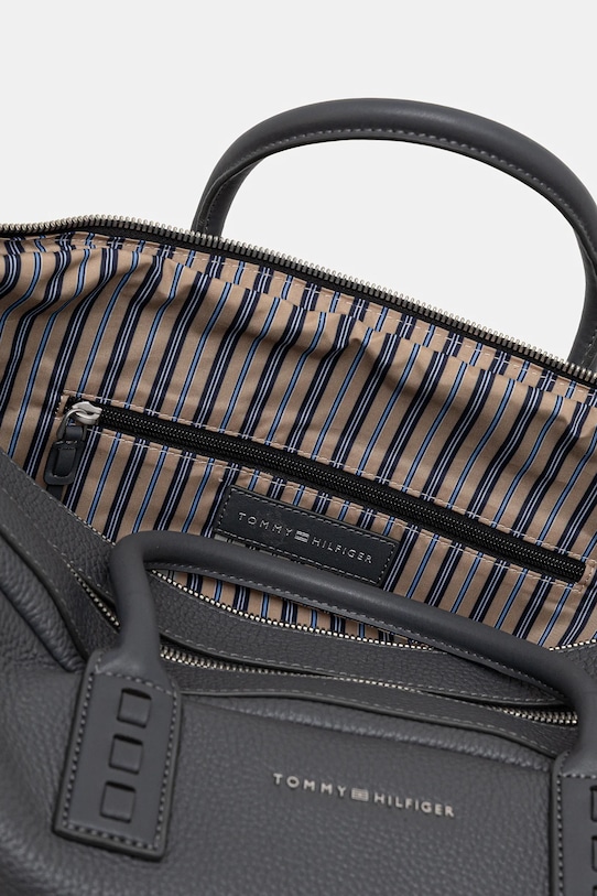 Tommy Hilfiger torba skórzana AM0AM14035 szary