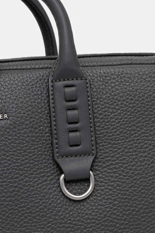 Tommy Hilfiger torba na laptopa skórzana szary AM0AM14072