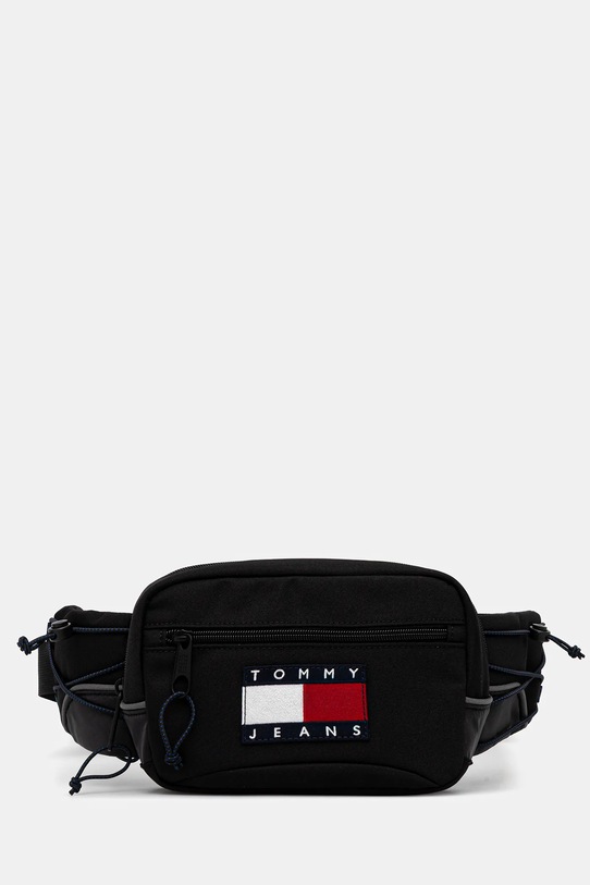 Σακίδιο Tommy Jeans απλικέ μαύρο AM0AM13872