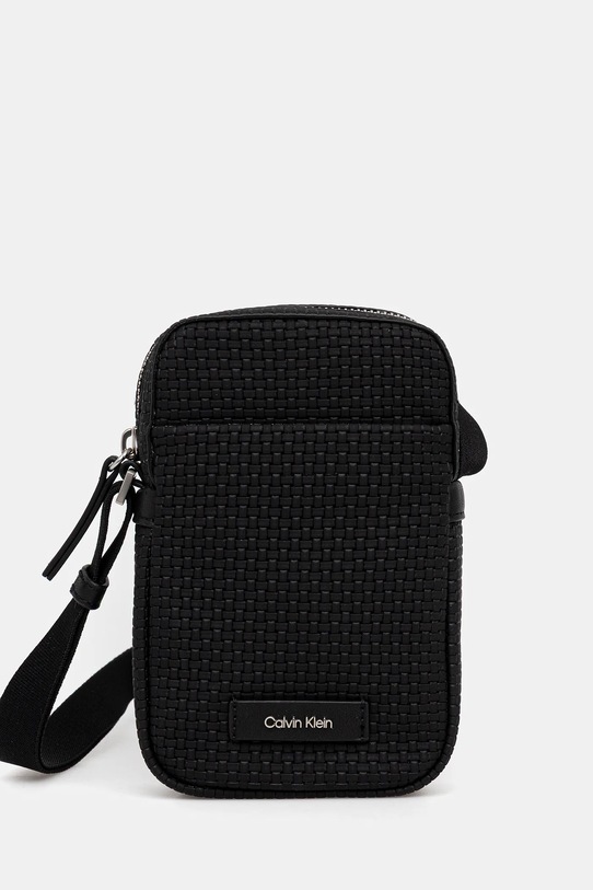 Calvin Klein saszetka nie mieści A4 czarny LV04D3221G