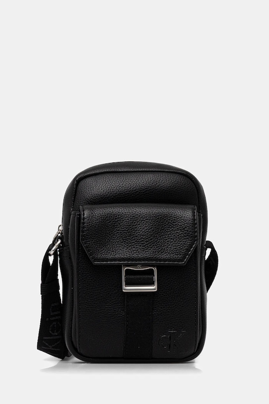 Calvin Klein saszetka nie mieści A4 czarny LV04D3281G