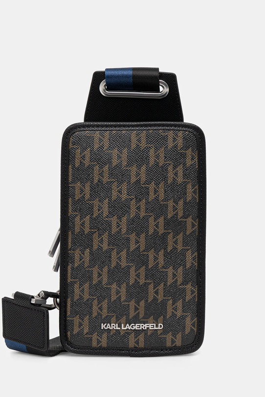 Karl Lagerfeld saszetka K/MONOGRAM nie mieści A4 czarny B1M30230