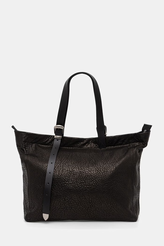 AllSaints torba skórzana skóra licowa czarny M091XD