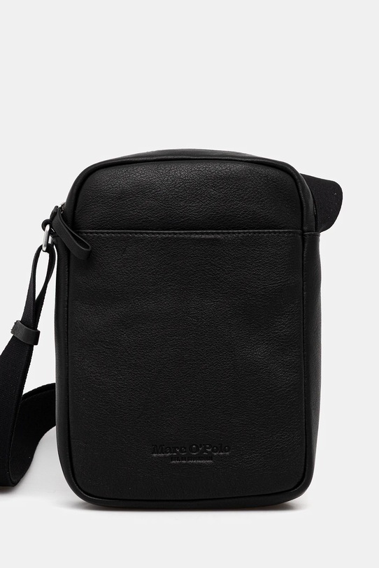 Kožená taška Marc O'Polo usňová koža čierna 5000009081