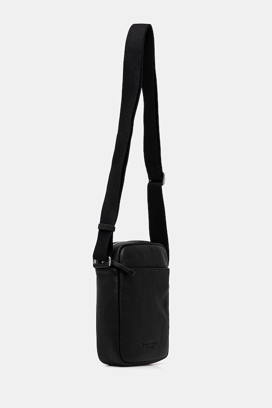 Kožená taška Marc O'Polo 5000009081 čierna SS26