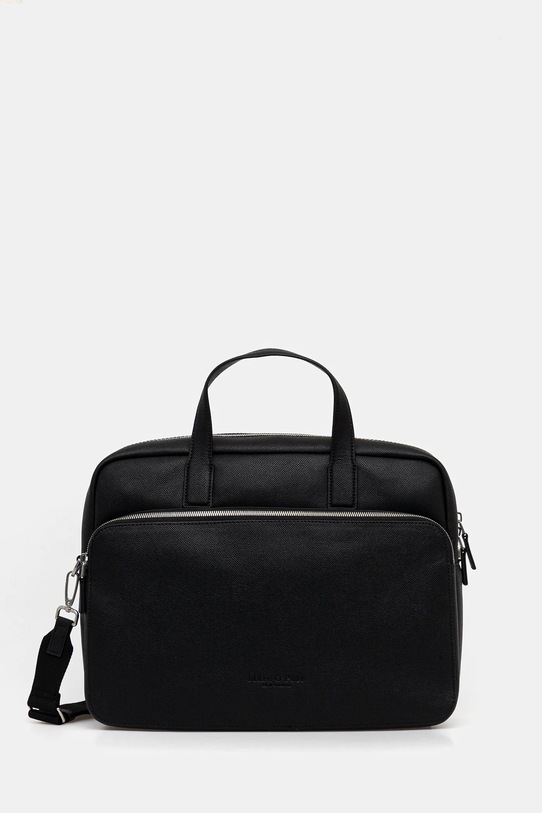 Marc O'Polo torba na laptopa skórzana skóra licowa czarny 5000009083