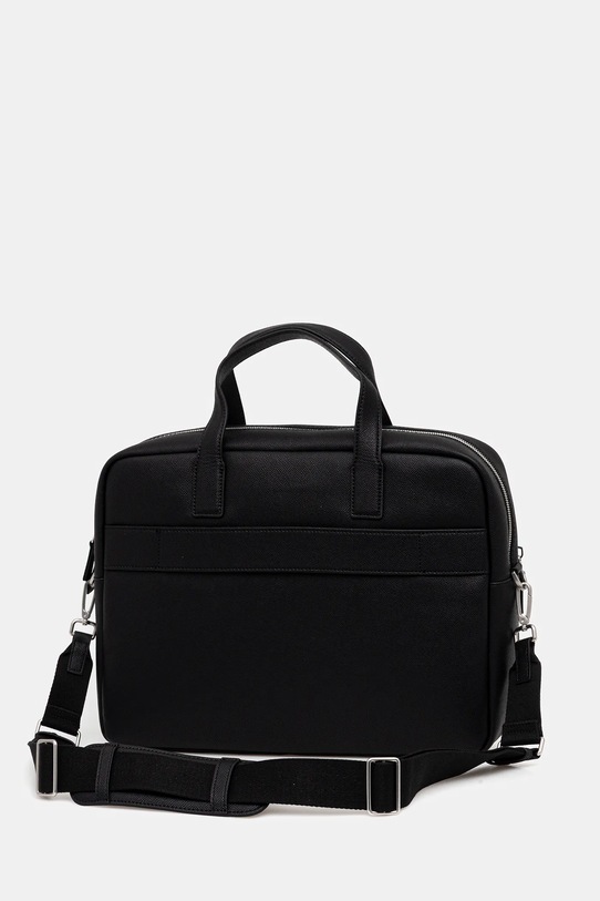 Marc O'Polo torba na laptopa skórzana czarny 5000009083