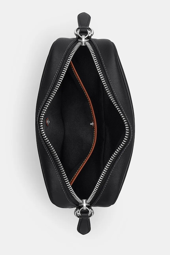 Coach saszetka skórzana Radio Camera Bag czarny CCB51