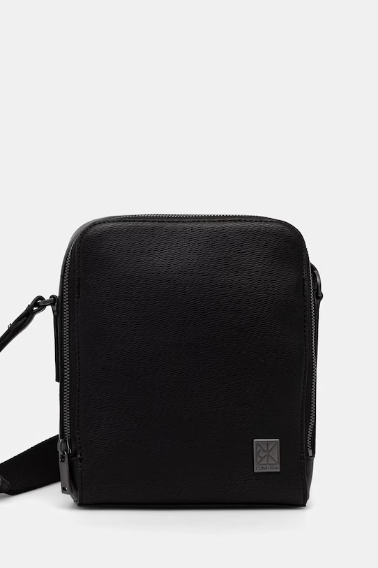 Calvin Klein mala muška torba preko ramena od imitacije kože crna LV04D3293G