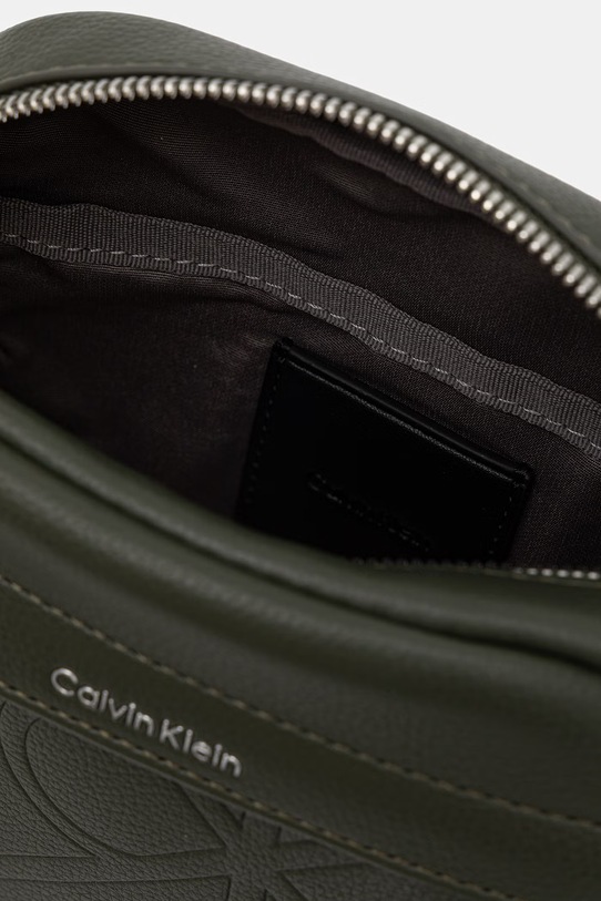 Calvin Klein taška cez rameno pánska z imitácie kože LV04D3331G zelená