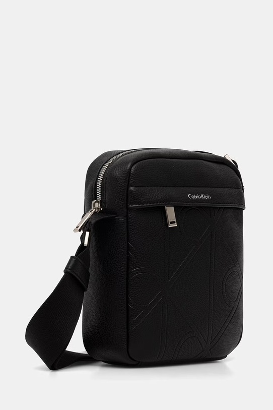 Calvin Klein φάκελος που φοριέται στον ώμο ανδρικός από απομίμηση δέρματος LV04D3331G μαύρο SS26
